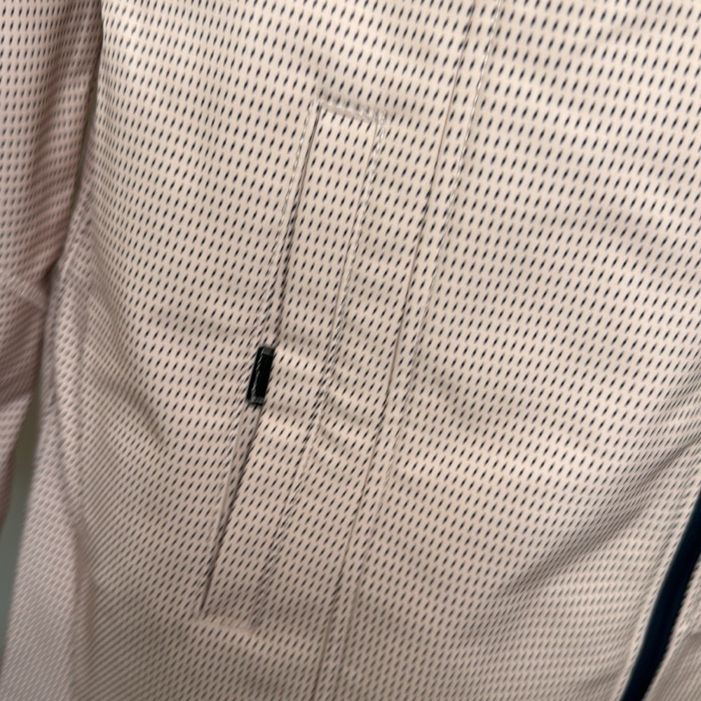πΈ Nautica Softshell Rain Jacket β Pink w/ Black Polka Dots | Size S | Spring - Picture 9 of 12